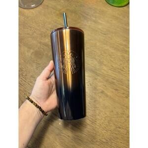 Starbucks Fall Metal Ombre 24 oz Tumbler